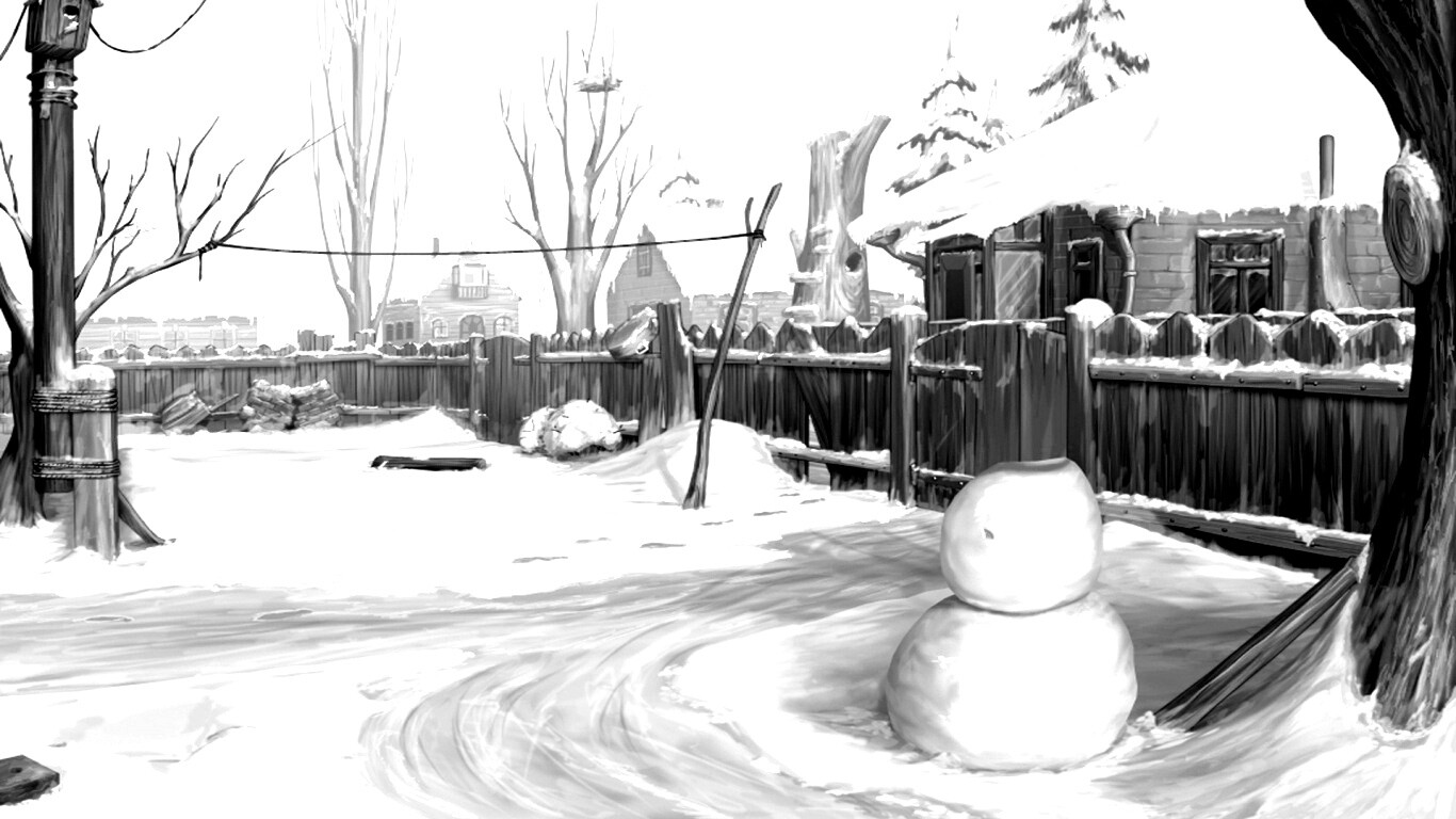 Снеговик обои