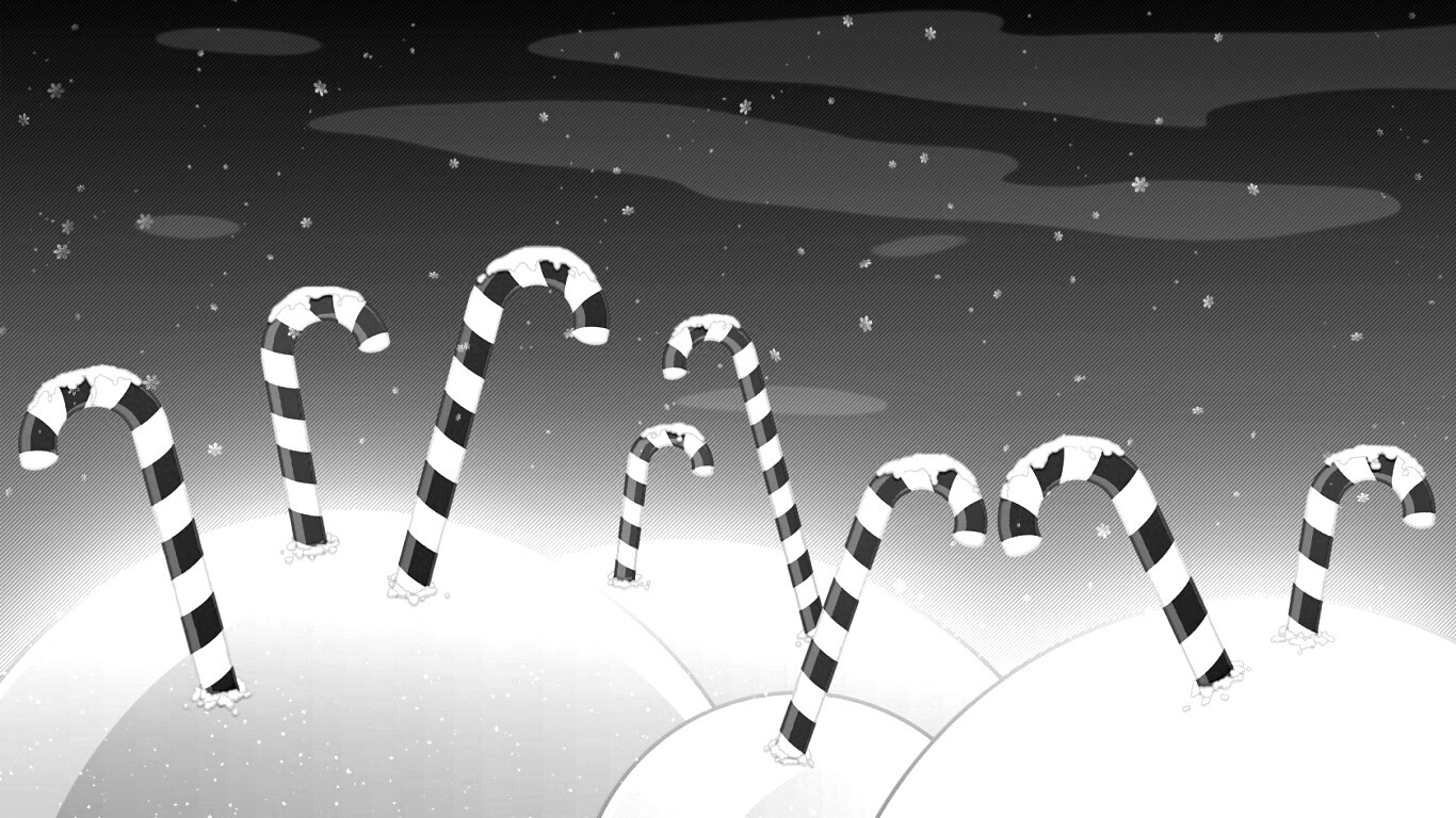 Леденцы в сугробах обои