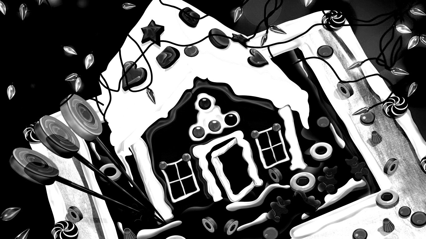 Пряничный домик обои