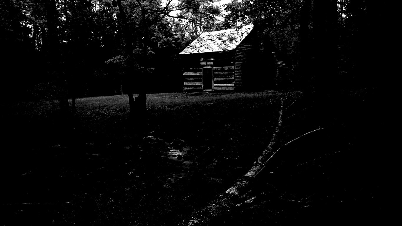 Домик в лесу обои