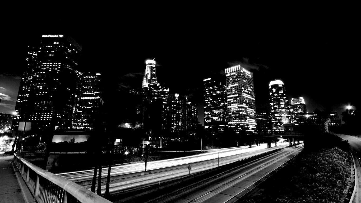 Ночной город обои