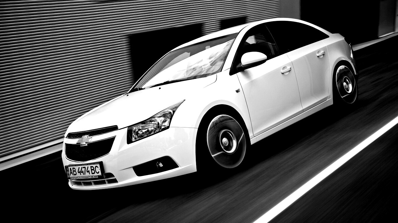 Chevrolet Круз белый седан обои