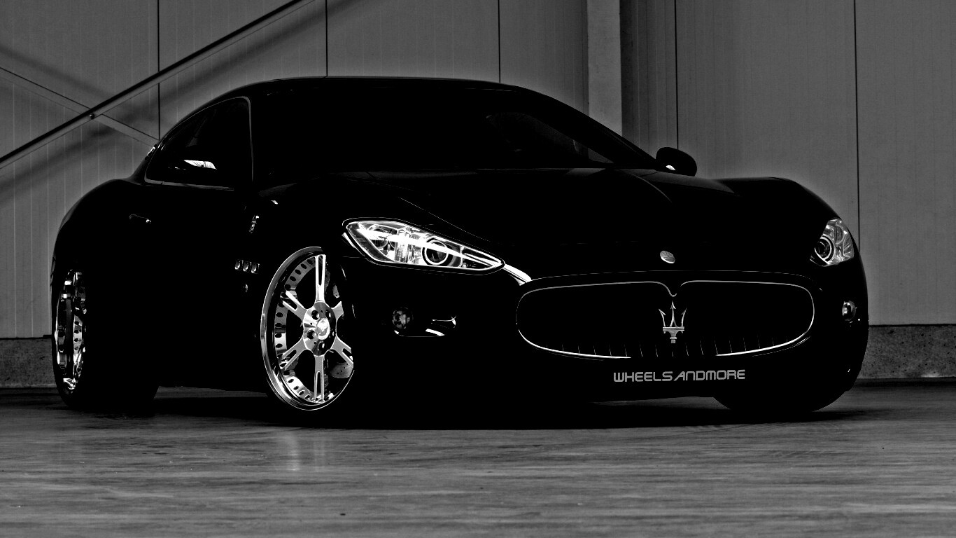 Черная мазерати Gran Turismo обои
