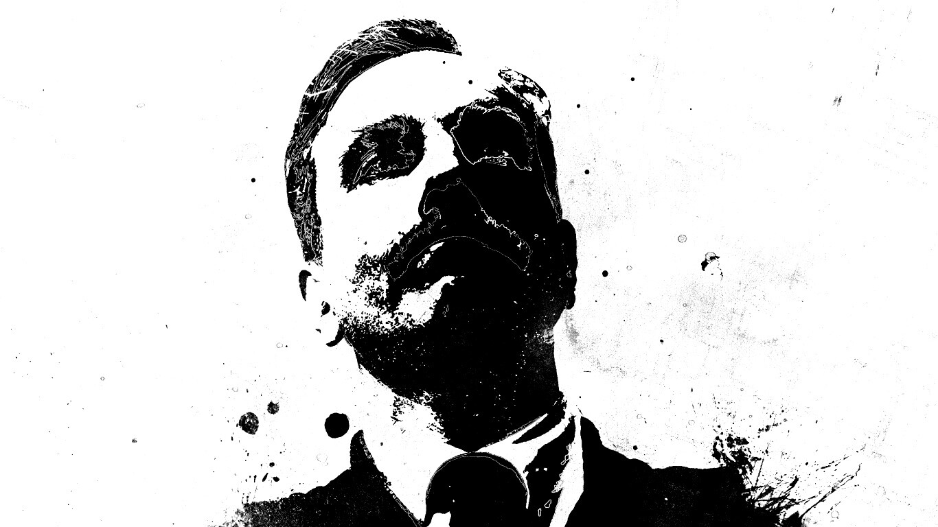 Мужчина в костюме обои