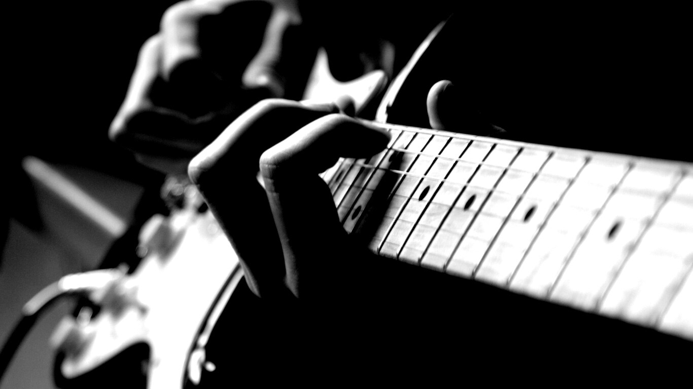 Игра на гитаре обои