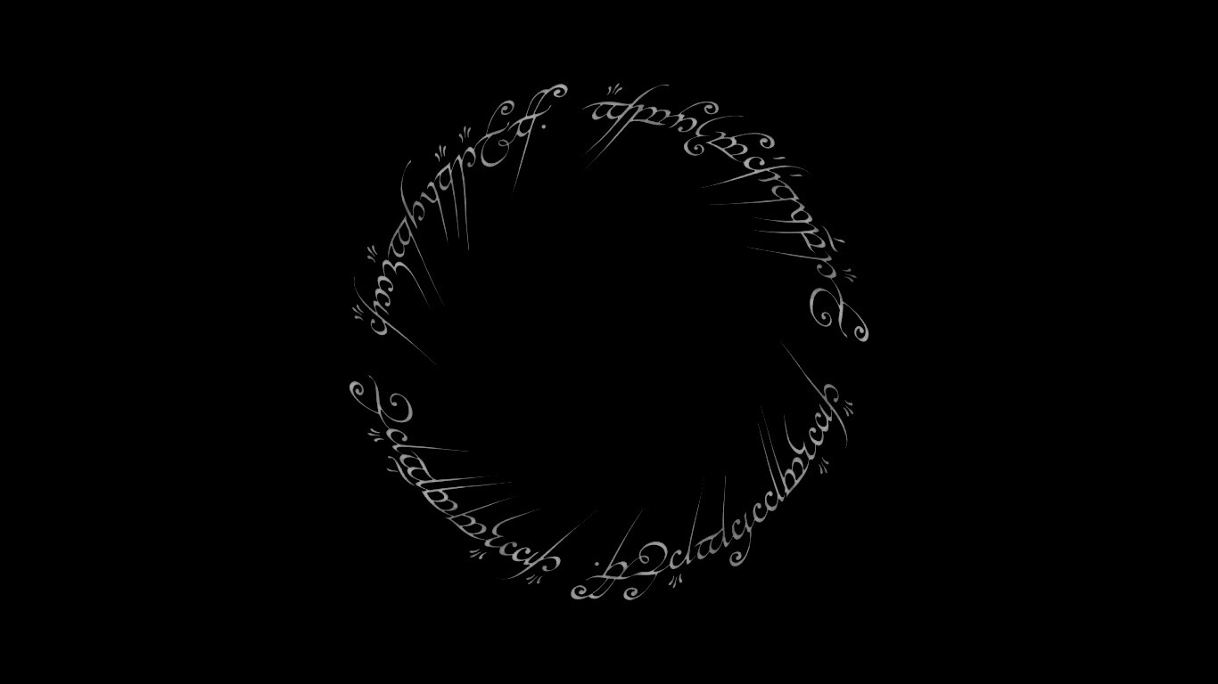 Кольцо всевластья - узор обои