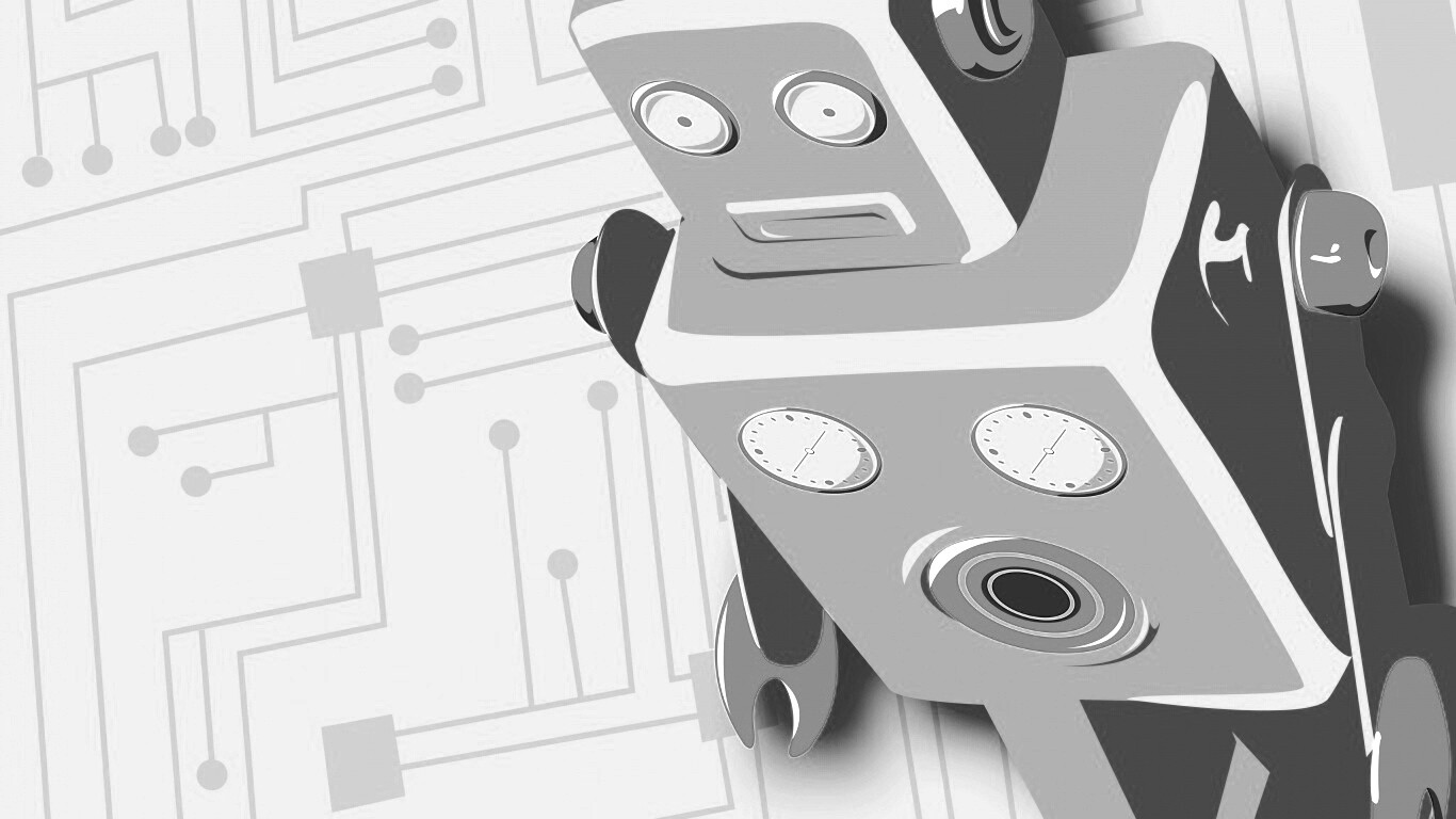 Векторный робот обои