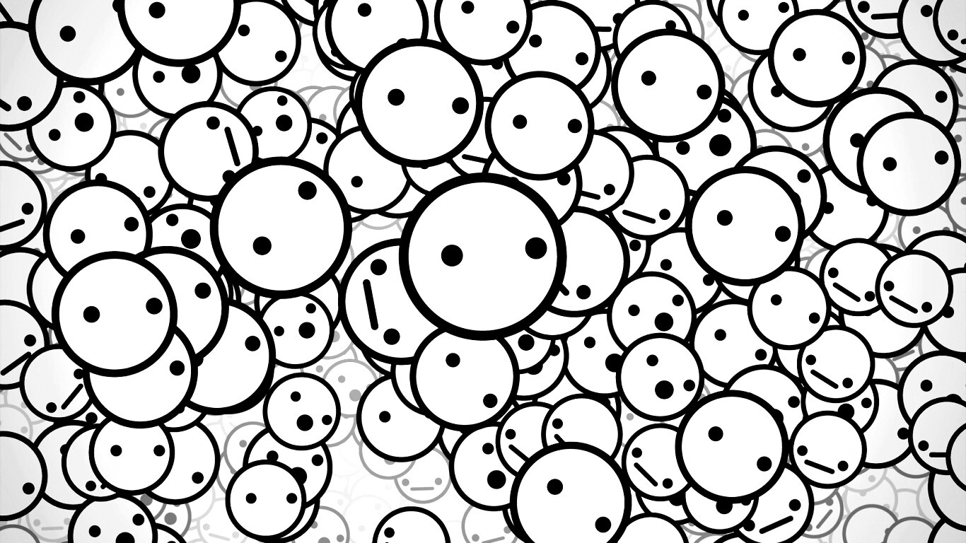 Фон из смайликов обои