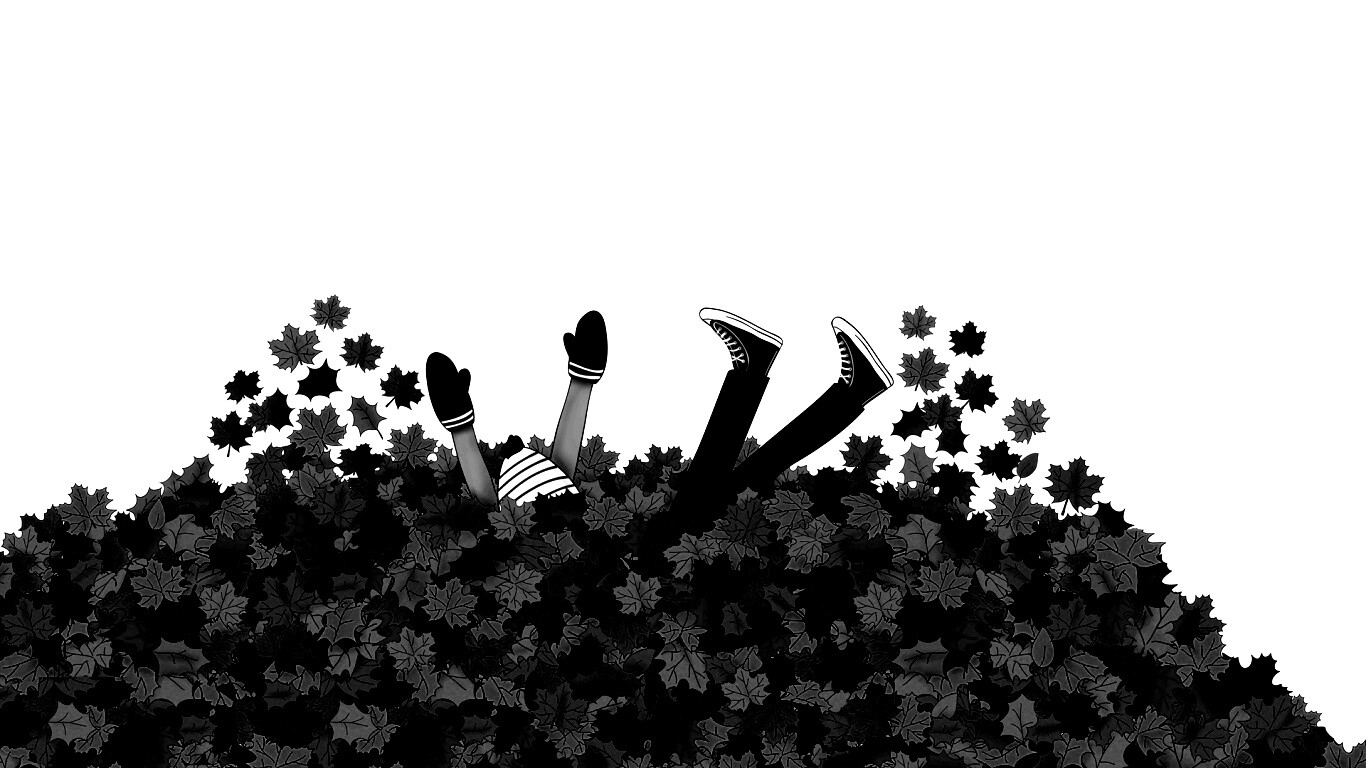 Опавшие листья обои