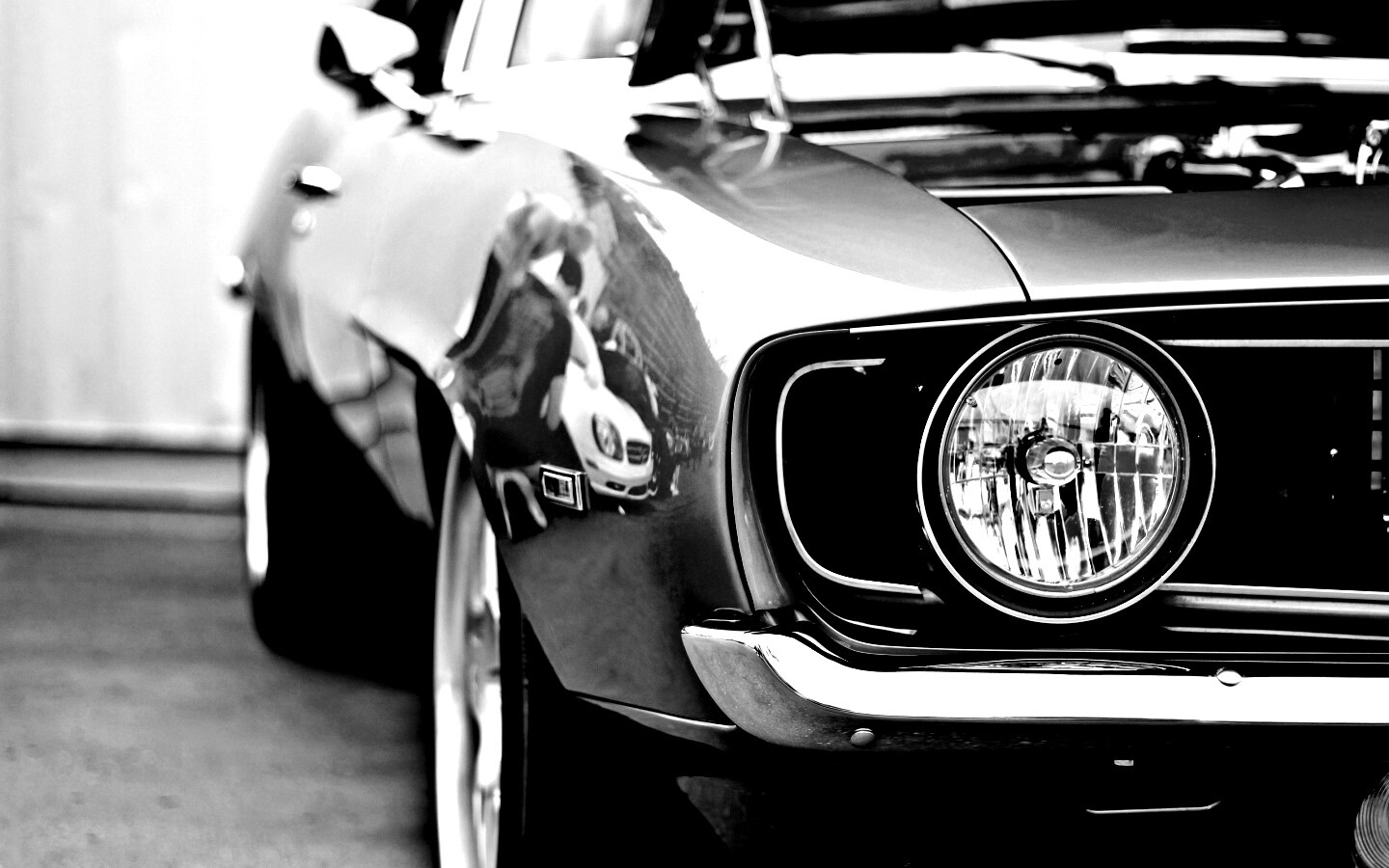 Синяя машина обои