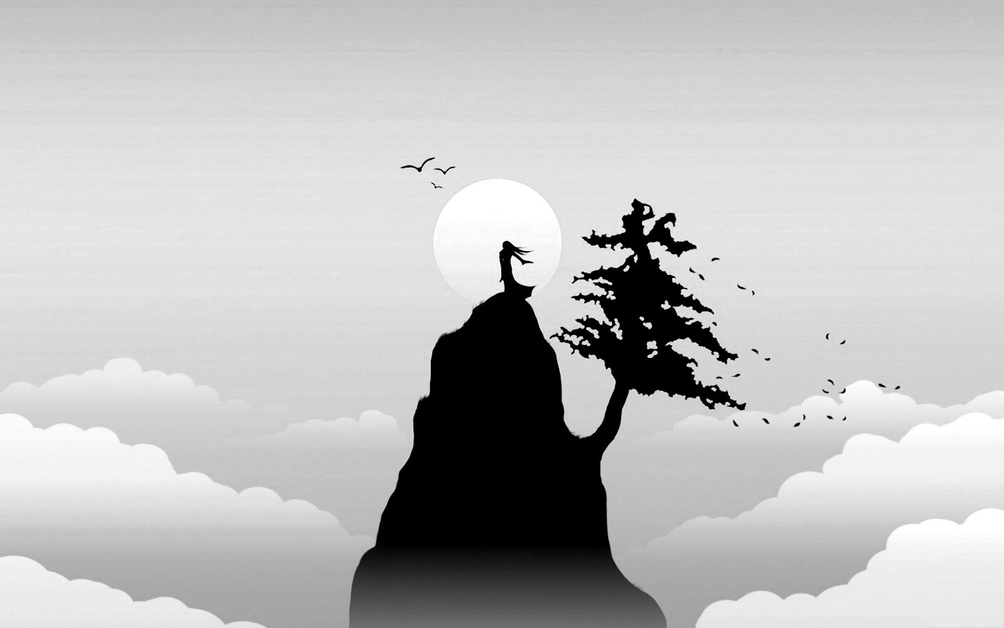 Одна на вершине обои