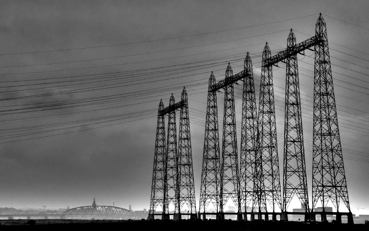 Линии электропередачи обои