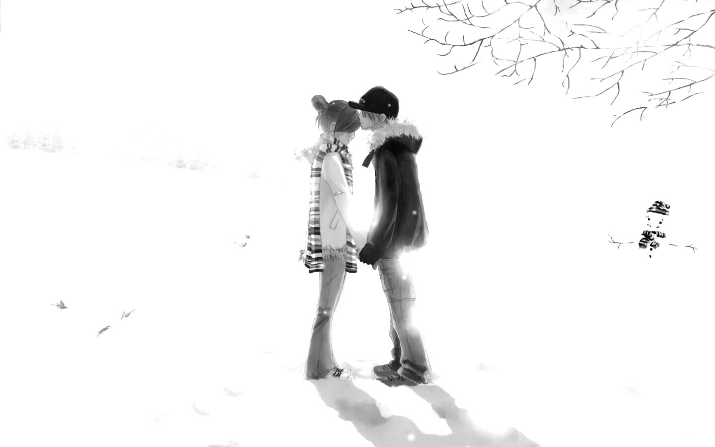 Влюбленная пара обои