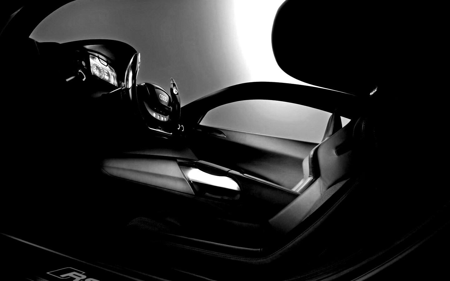В салоне концепта Audi RSQ обои