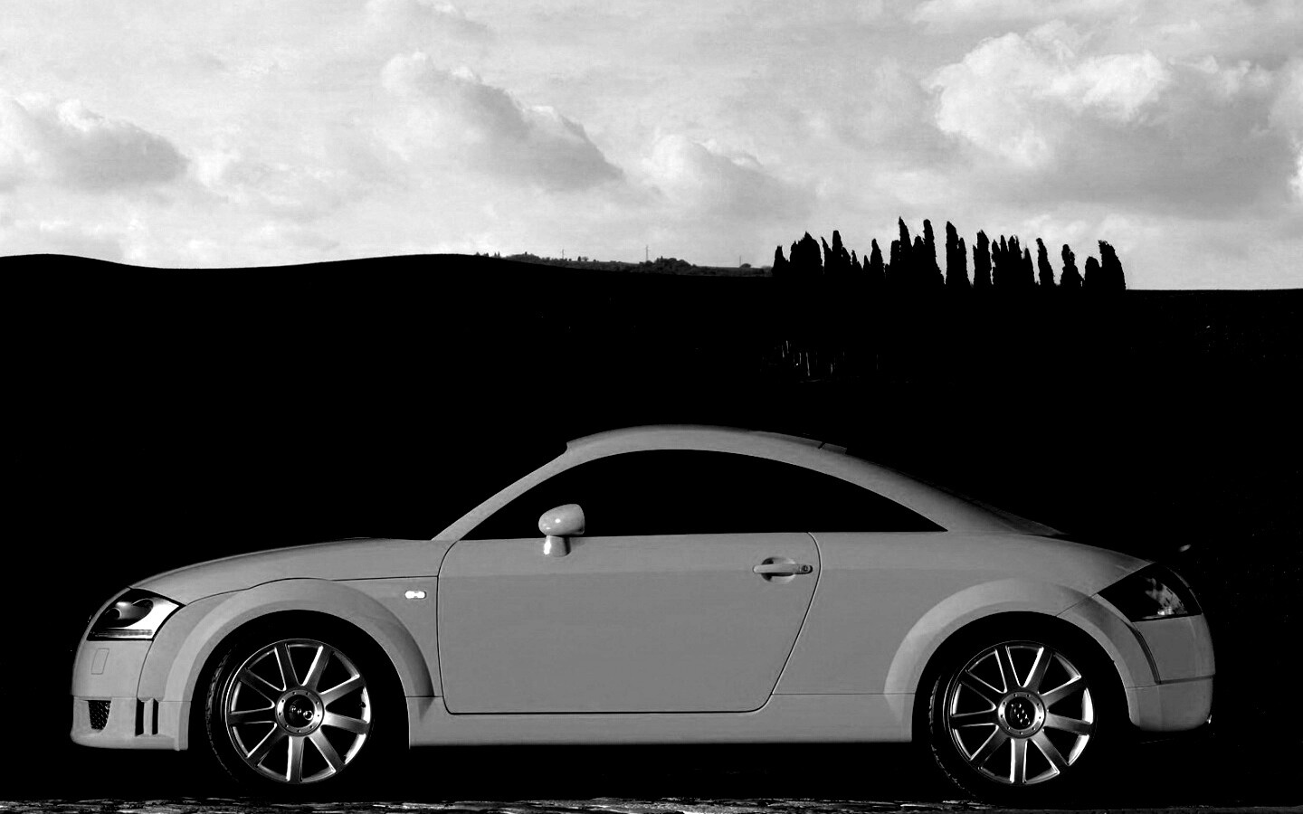 Оранжевый Ауди ТТ обои