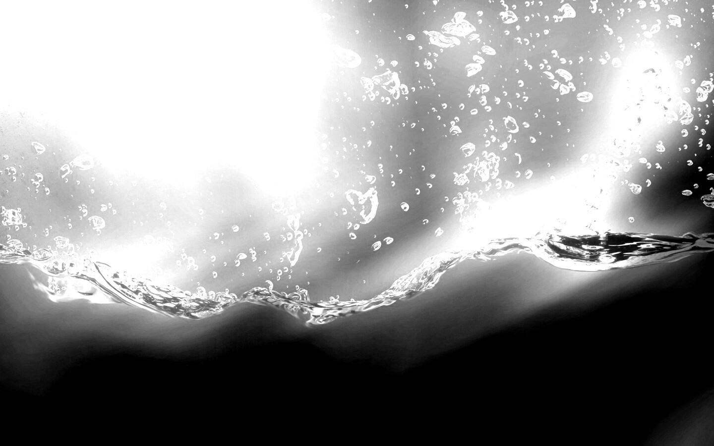 Пузырьки в воде обои