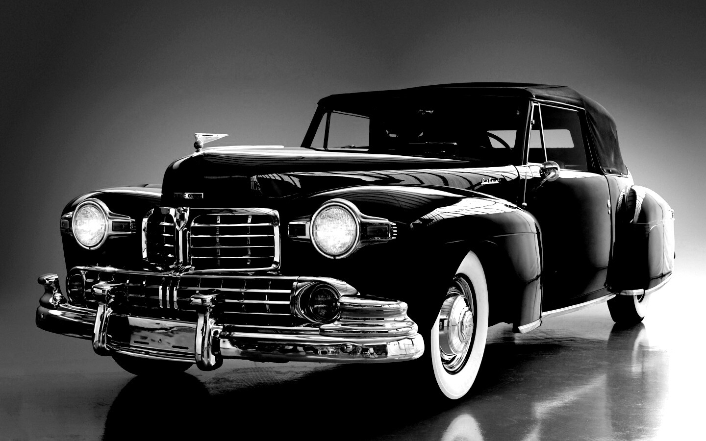 Черный ретро авто обои