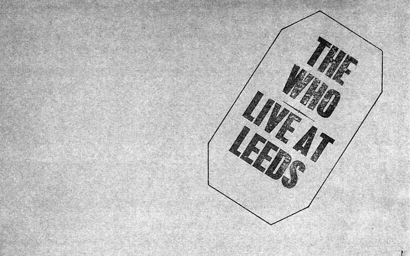 The who live at leeds обои
