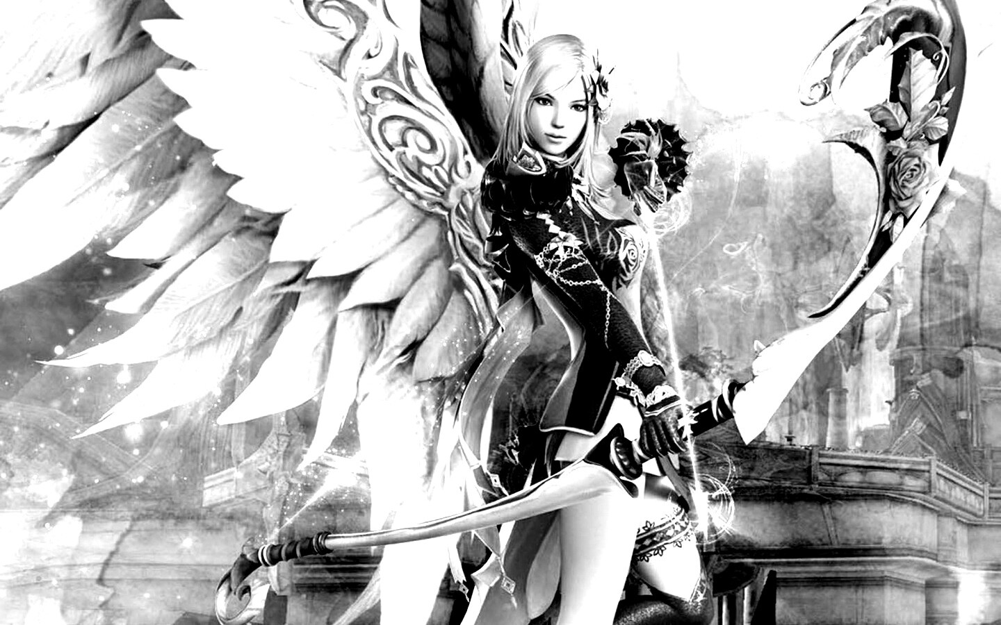 Эльфийка лучница из Aion обои