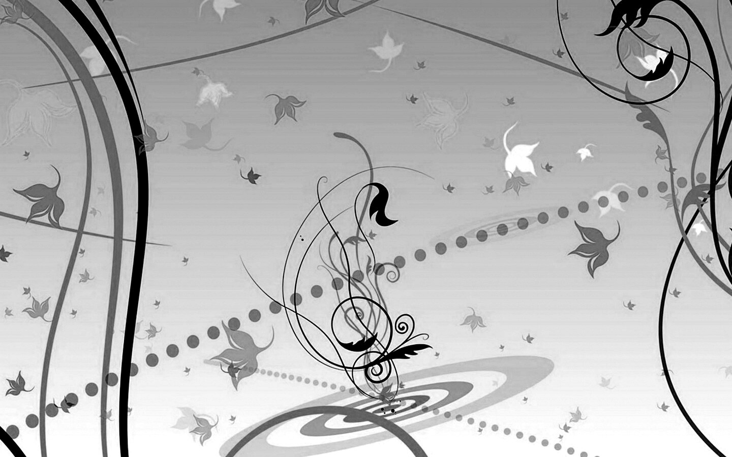 Цветы и завитки обои