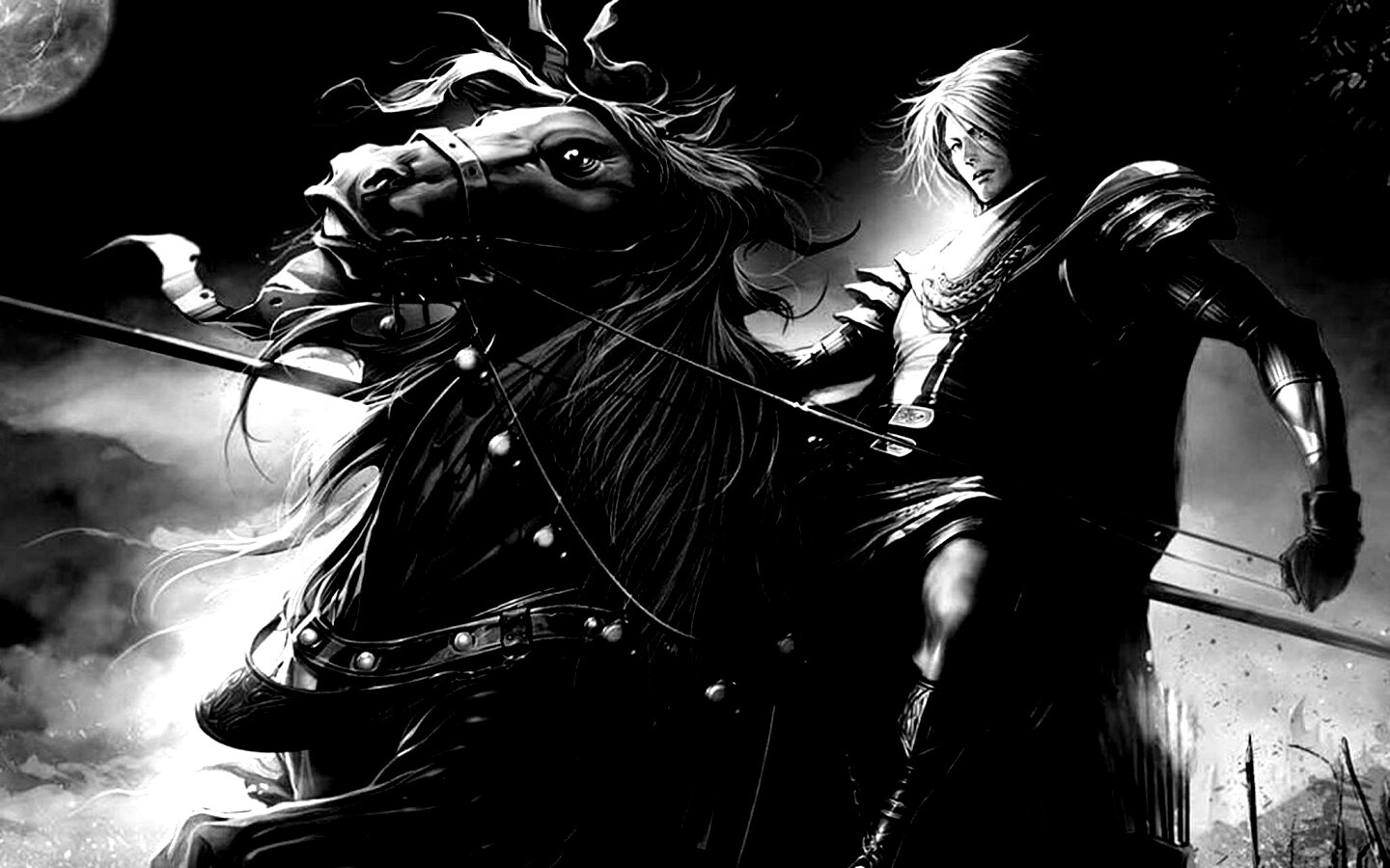 Рыцарь с копьем обои