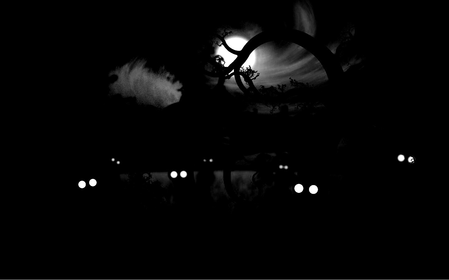 Страшно ночью в лесу обои