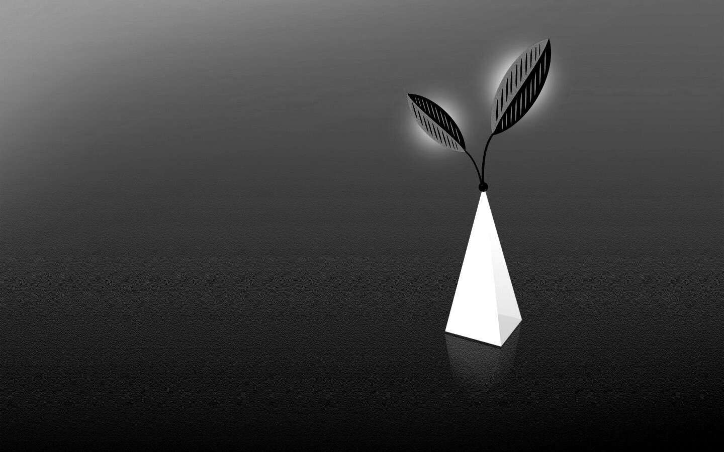 Пирамида и листик обои