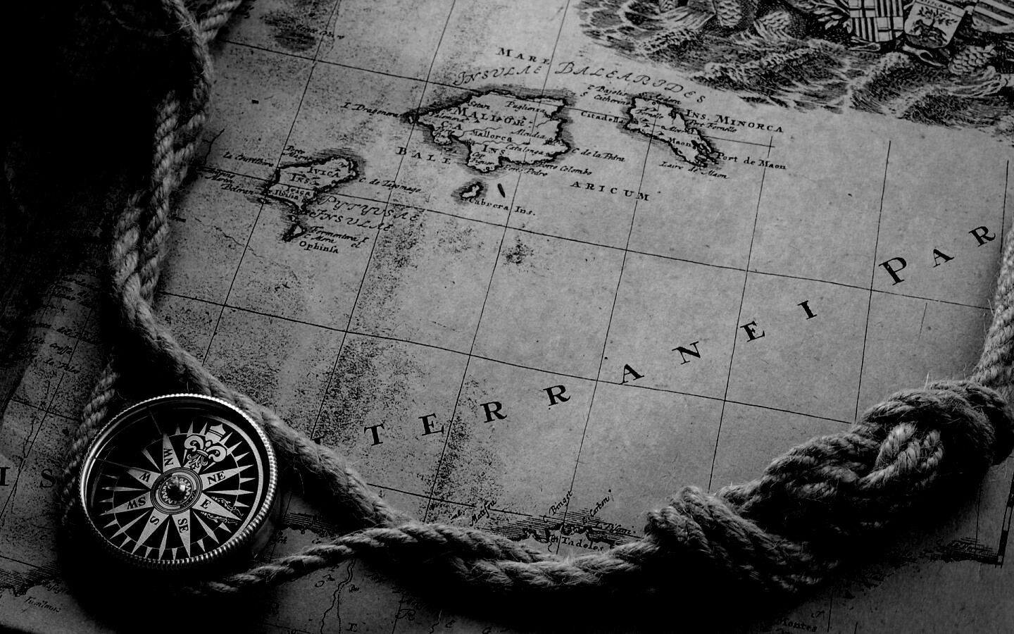 Старинная карта обои