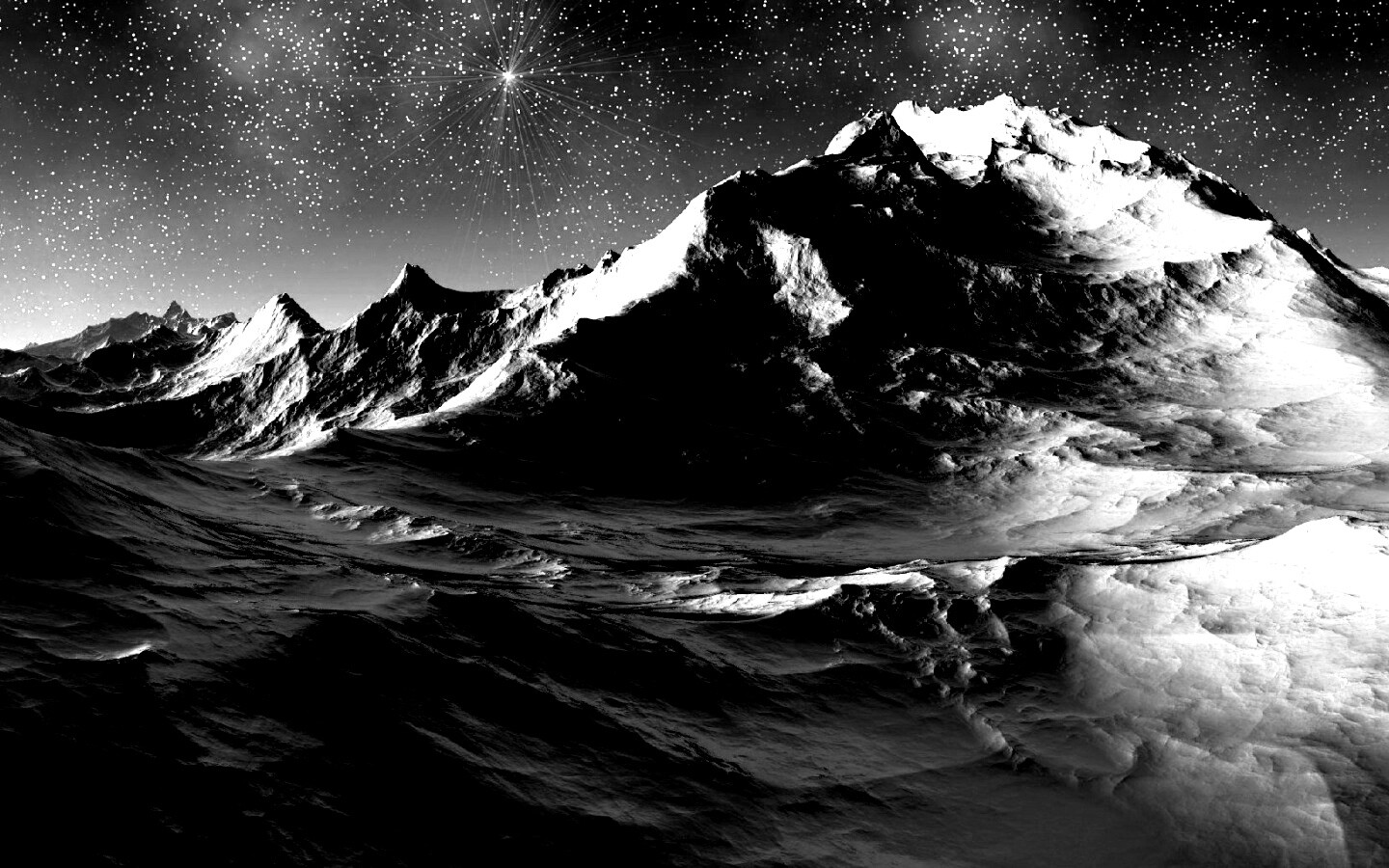 Северные горы обои