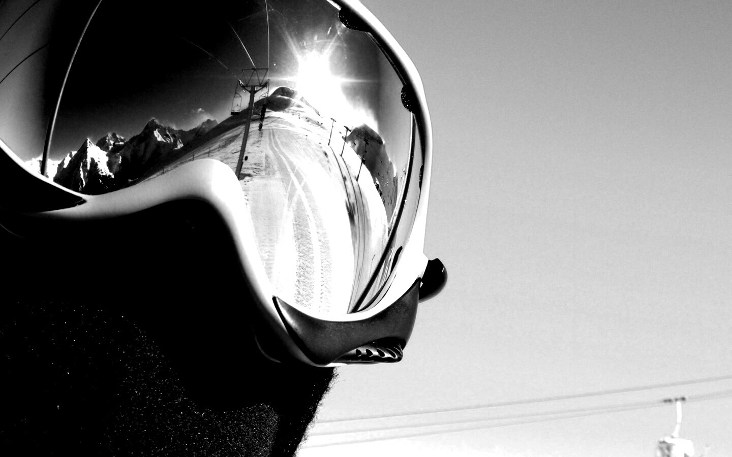 Маска сноубордиста обои