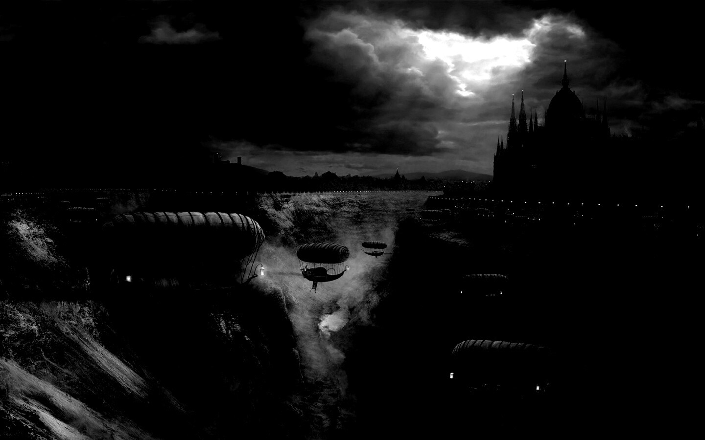 Фентезийный Будапешт обои