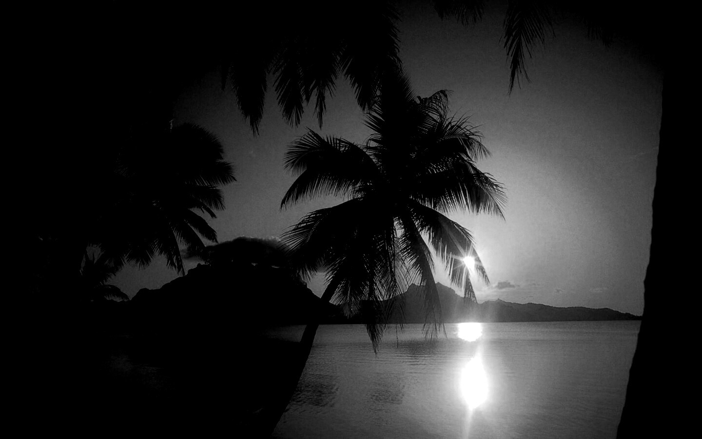 Закат в раю обои