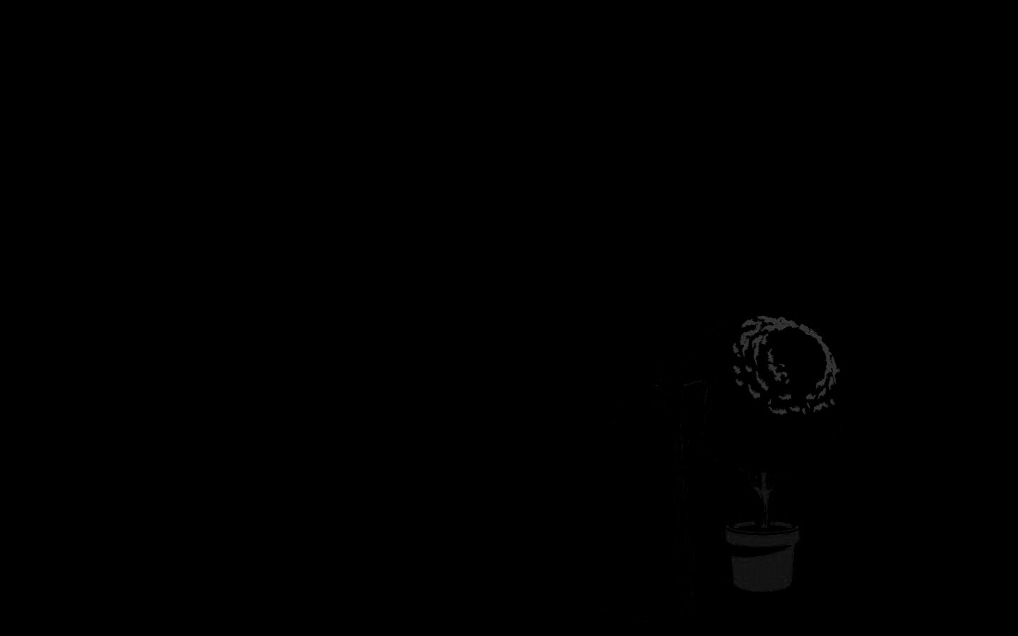 Дарт Вейдер постригает куст обои