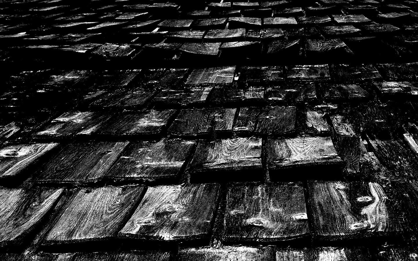 Деревянная крыша обои