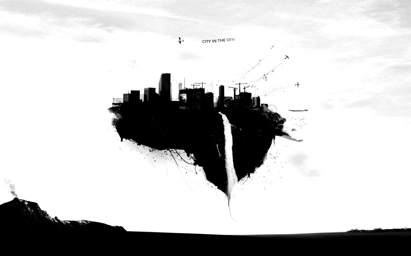 Небесный город обои