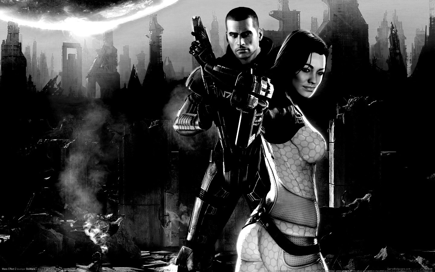 Шепард и Миранда обои