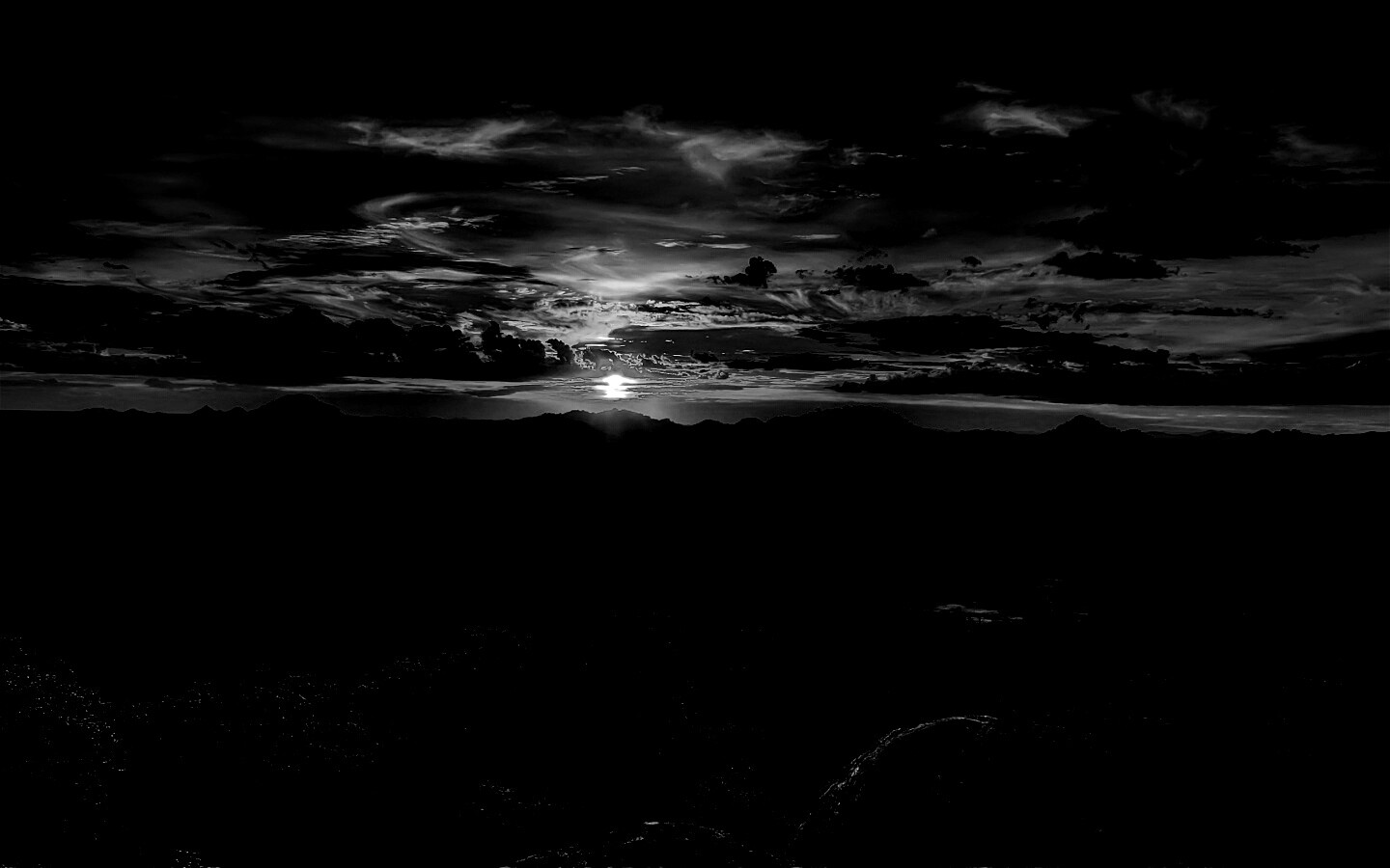 Закат в Африке обои