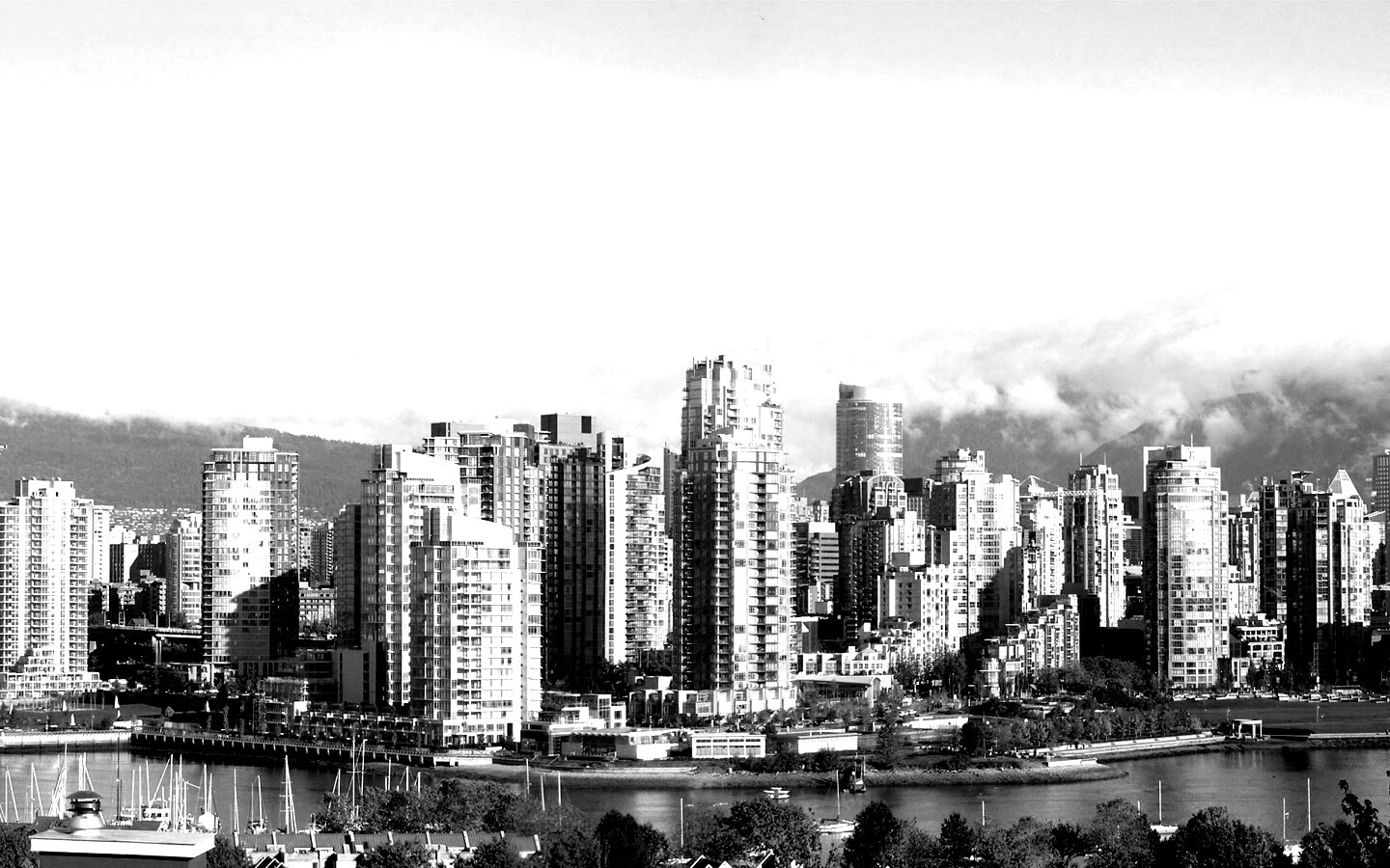 Панорама города обои