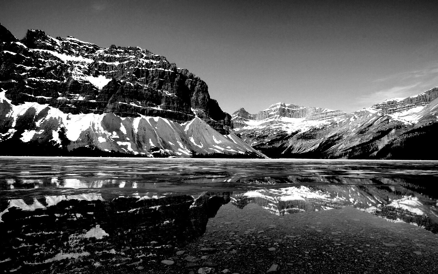 Снежные горы обои