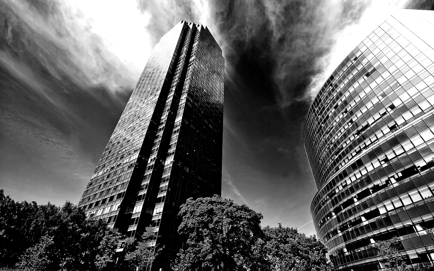 Осязательный Нью-Йорк с большими домами обои