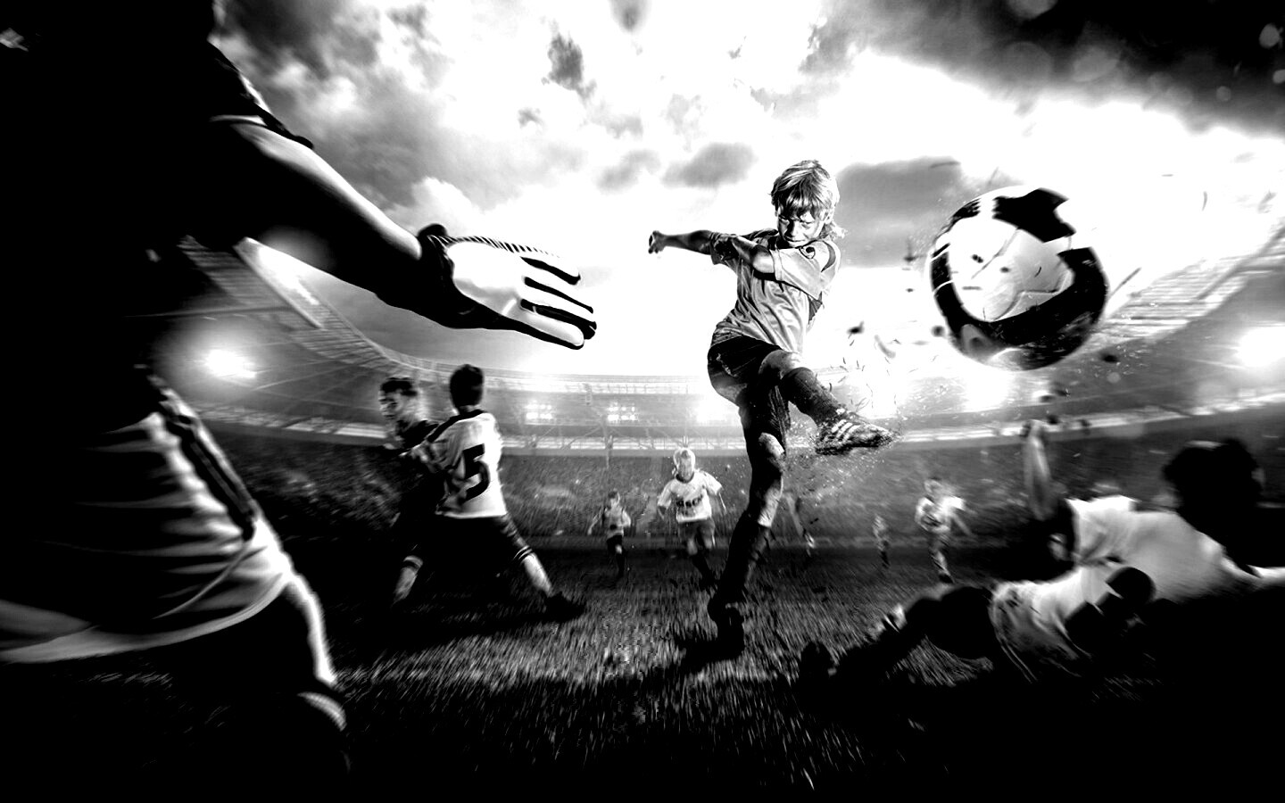 Игра в футбол обои