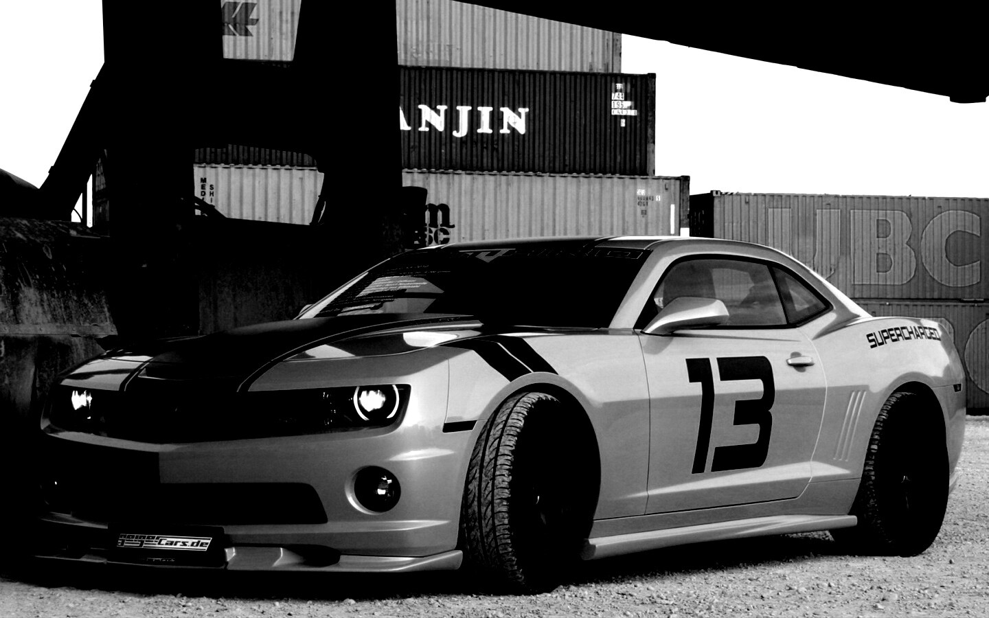 Шевролет камаро зеленый обои