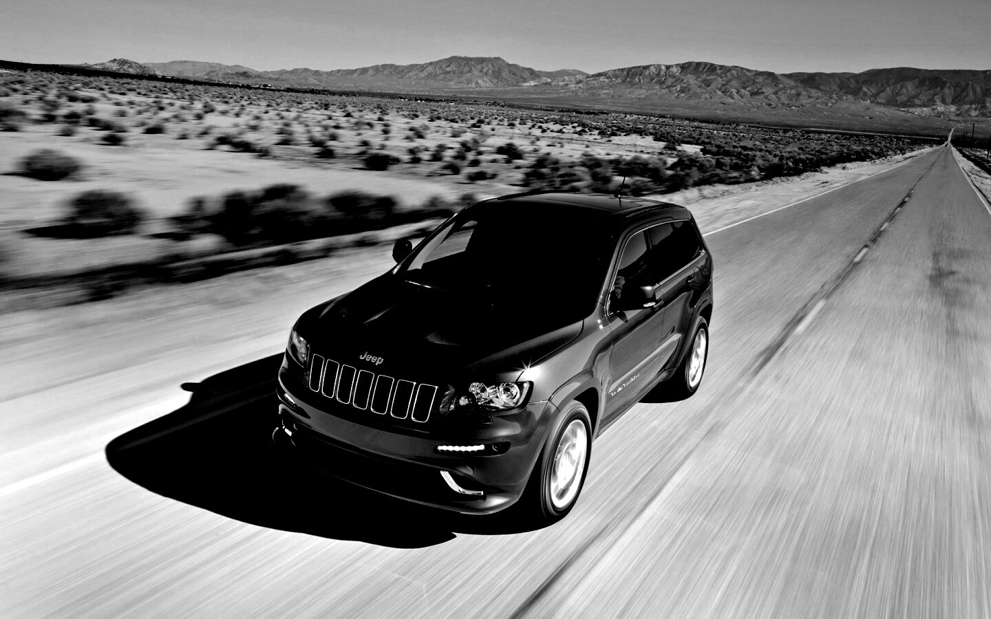 Красный Jeep обои