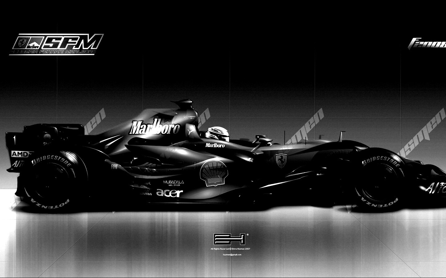 Болид Феррари обои