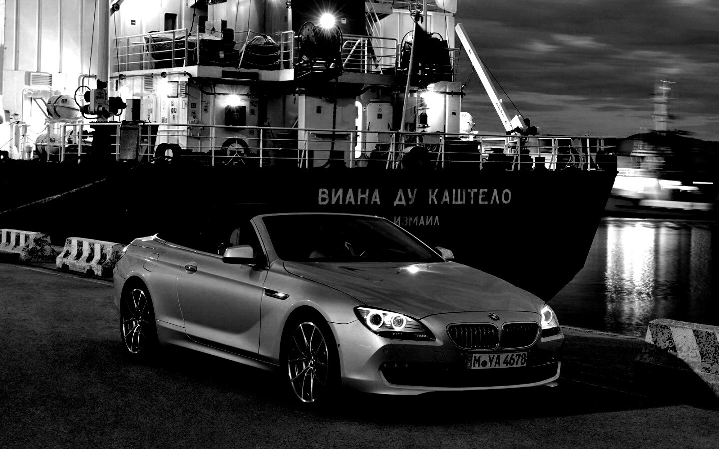 BMW 6 в порту обои