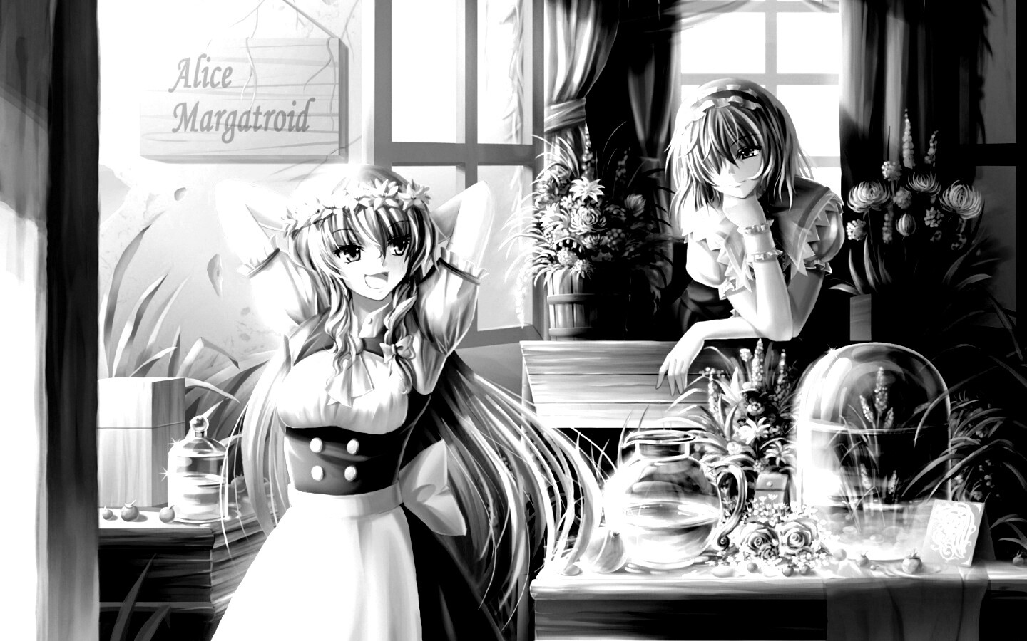 Анимешное утро обои