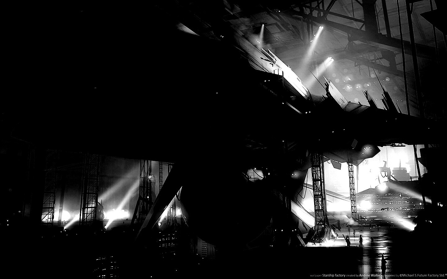 Сборка космического корабля обои