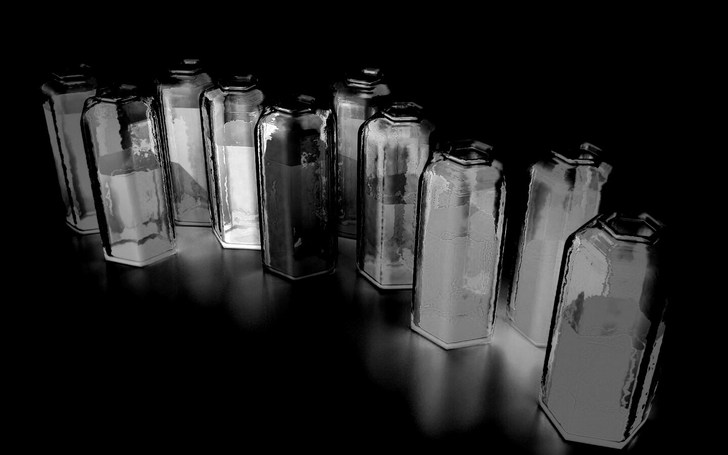 Баночки с цветными жидкостями обои