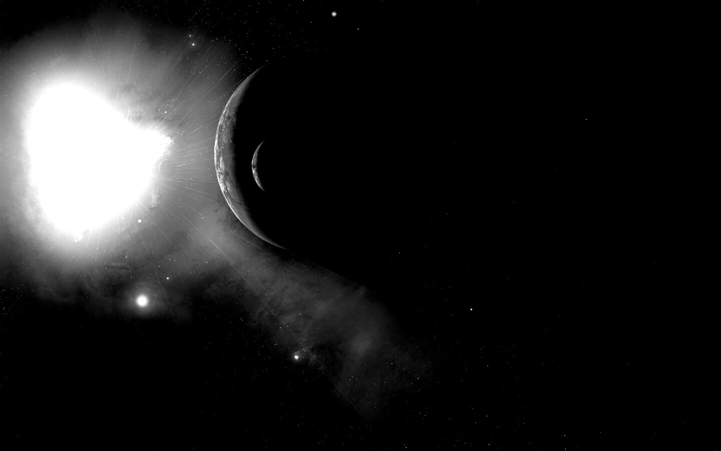 Перенасыщение голубым цветом обои