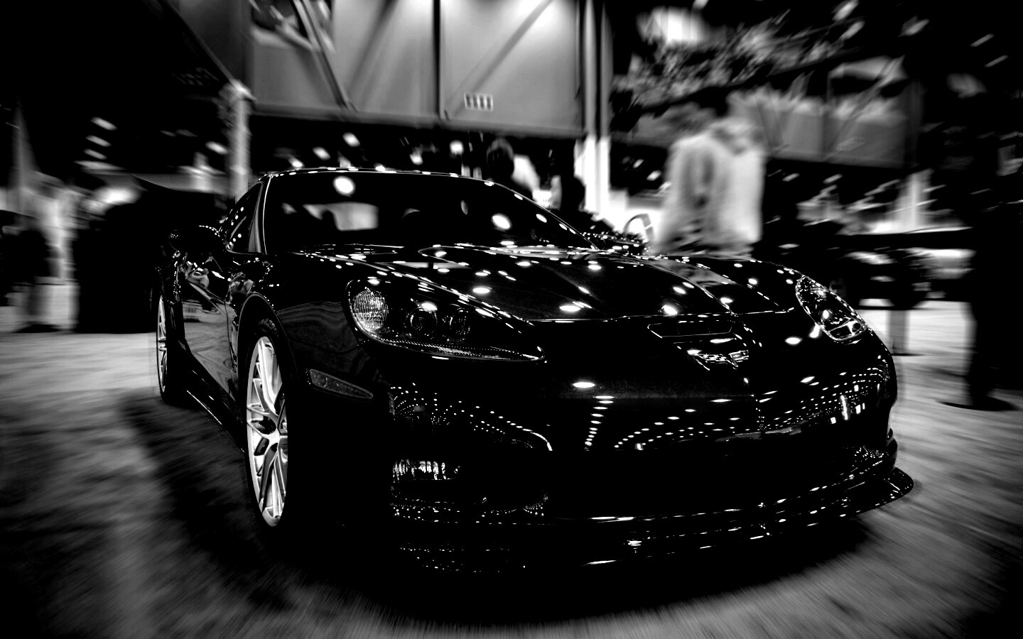 Машина на выставке обои